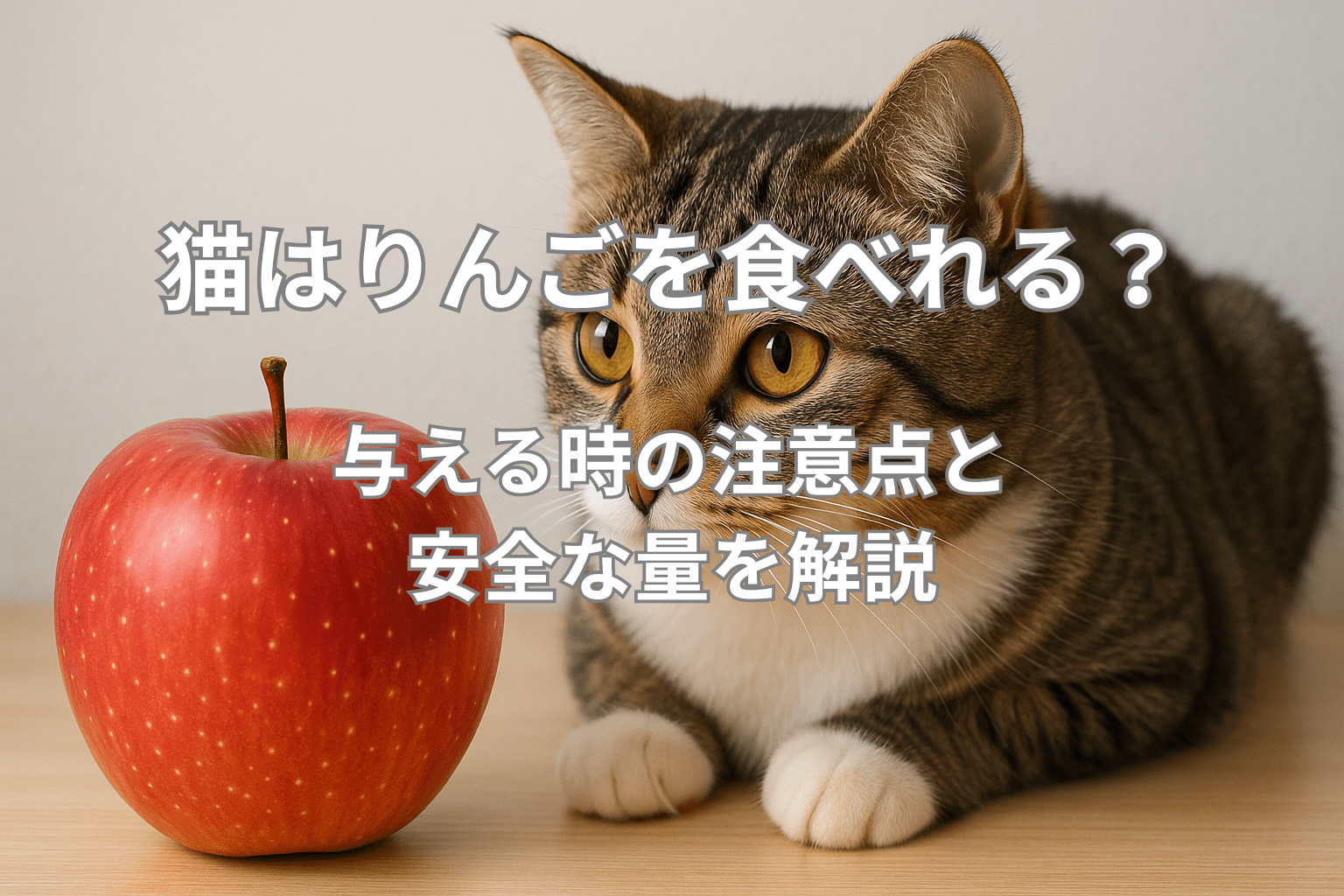 猫はりんごを食べれる？与える時の注意点と安全な量を解説