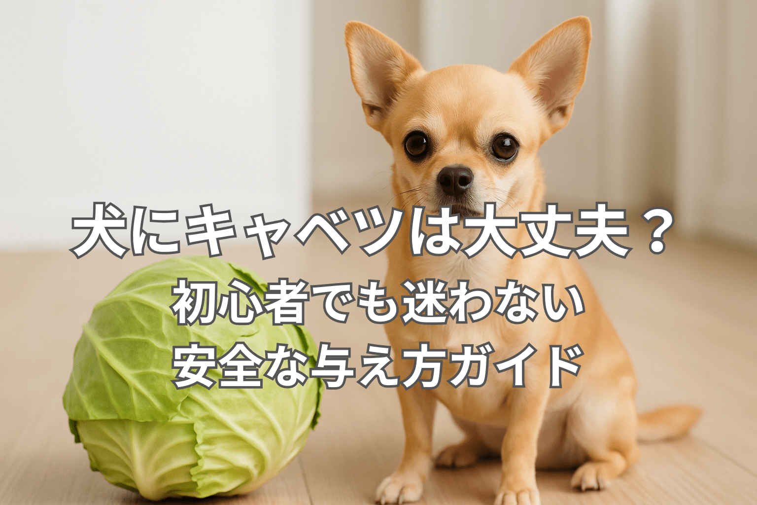 犬にキャベツは大丈夫？初心者でも迷わない安全な与え方ガイド