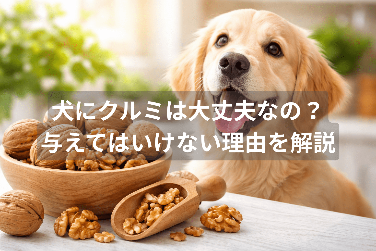 犬にクルミは大丈夫なの？｜与えてはいけない理由を解説